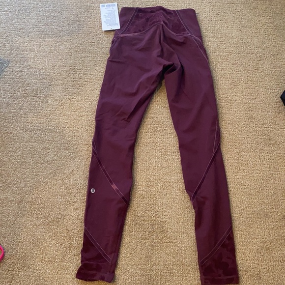 Lululemon Wunder Under HR tight flocked - Picture 2 of 4